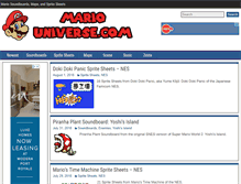 Tablet Screenshot of mariouniverse.com